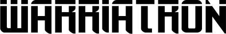 Preview of the Warriatron Laser Straight font