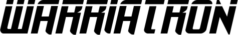 Preview of the Warriatron Laser font