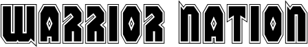 Preview of the Warrior Nation Academy font