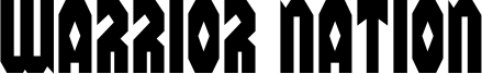 Preview of the Warrior Nation Condensed font