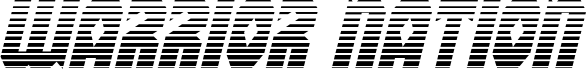 Preview of the Warrior Nation Gradient Italic font