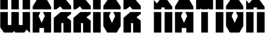 Preview of the Warrior Nation Laser font