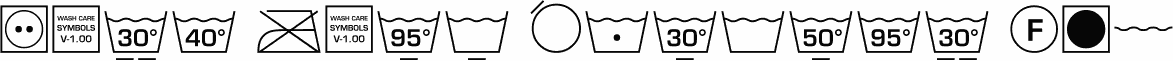 Wash Care Symbols M54