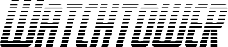 Watchtower Gradient Italic