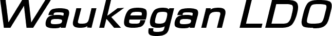Waukegan LDO Extended Bold Oblique