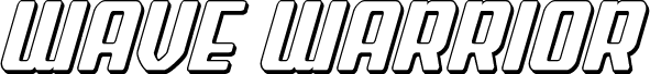 Wave Warrior 3D Italic
