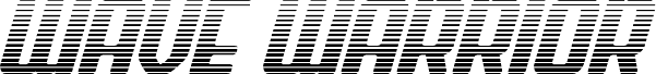 Wave Warrior Gradient Italic