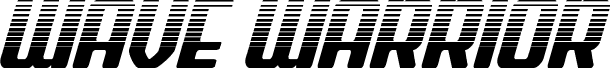 Wave Warrior Halftone Italic