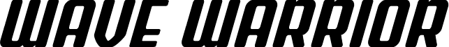 Wave Warrior Spaced Italic