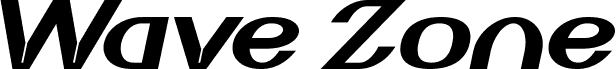Vorschau der Schriftart Wave Zone Bold Italic
