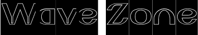 Vorschau der Schriftart Wave Zone-Hollow-Inverse