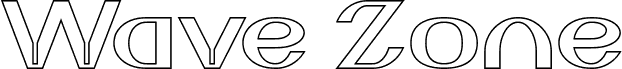 Vorschau der Schriftart Wave Zone-Hollow