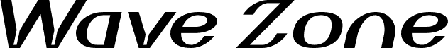 Vorschau der Schriftart Wave Zone Italic