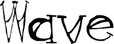 Preview of the Wave font