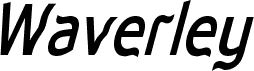 Preview of the Waverley Bold Italic font