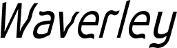 Preview of the Waverley Italic font