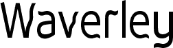 Preview of the Waverley font