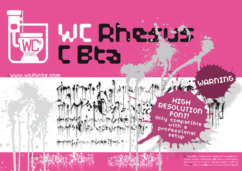 WC Rhesus Schriftart