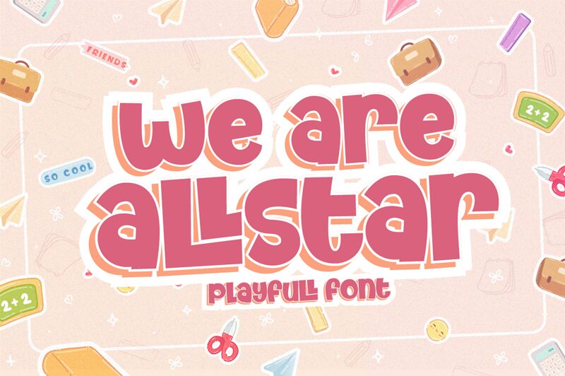 We Are Allstar Czcionka