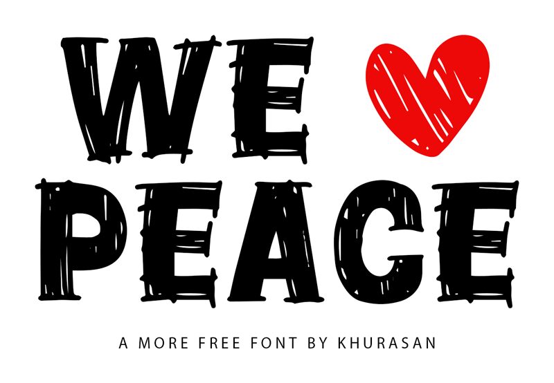 We Love Peace font | Fonts2u.com