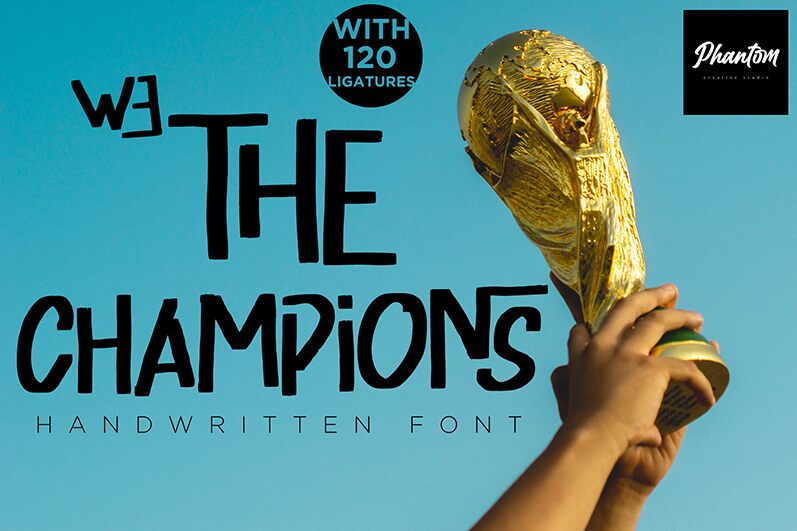 We The Champion Schriftart