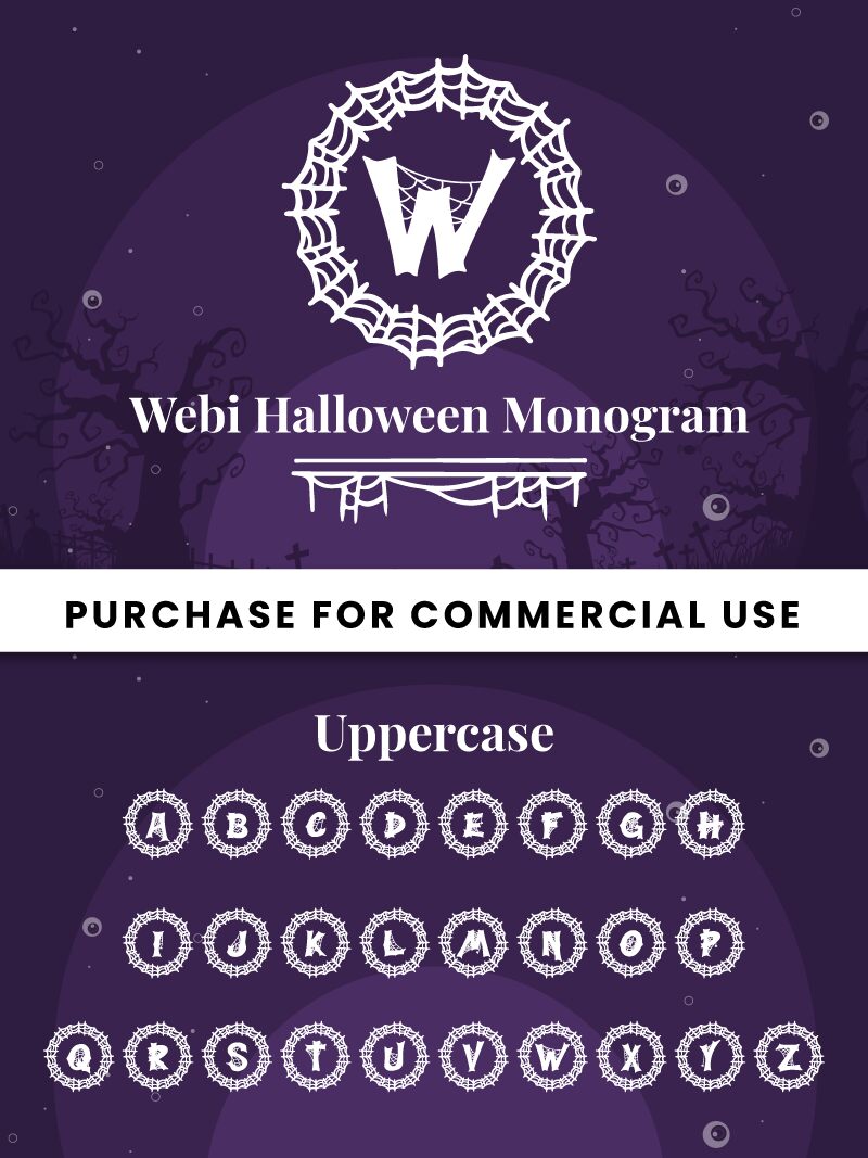 Webi Halloween Monogram Czcionka