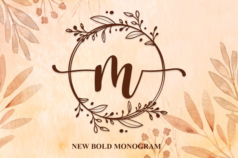 Wedding Monogram الخط