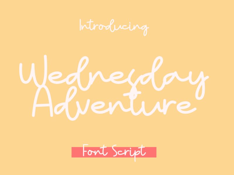 Wednesday Adventure Font