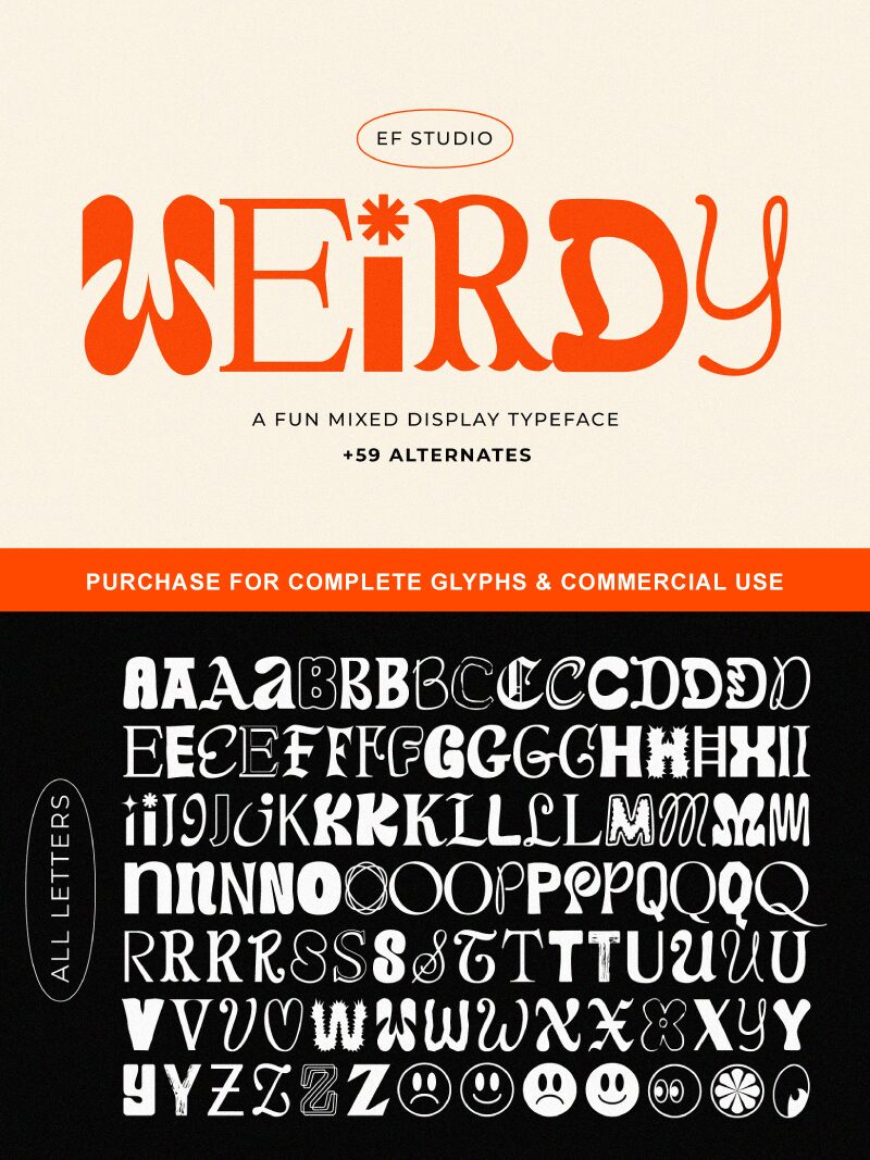 Weirdy Schriftart