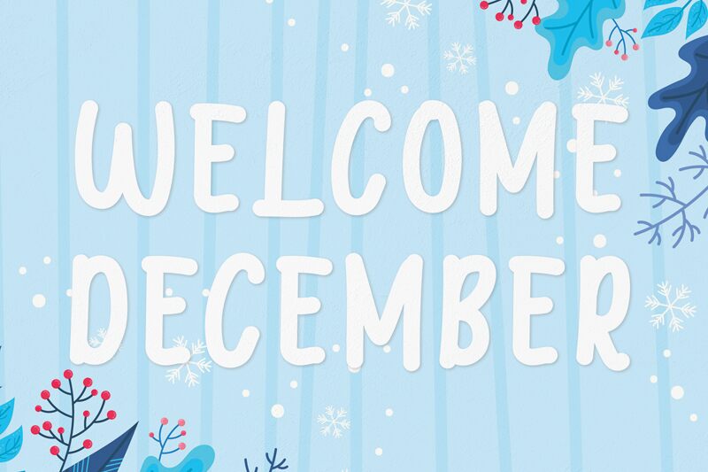 Welcome December Schriftart