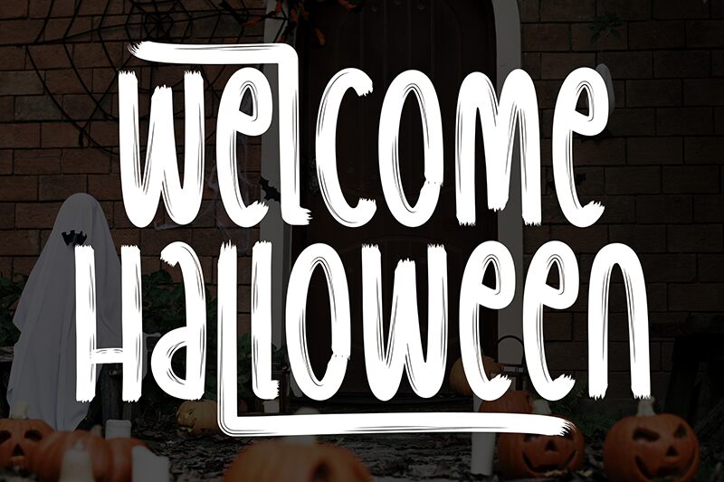 Welcome  Halloween Schriftart