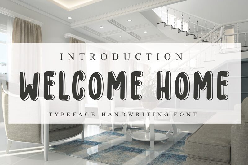 WELCOME HOME Schriftart