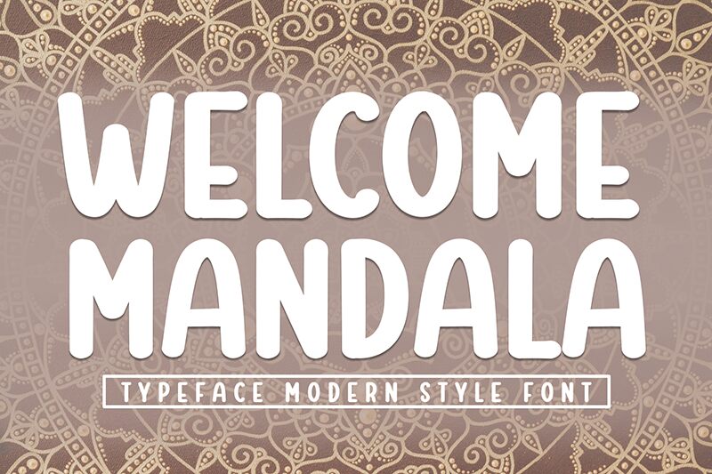 Welcome Mandala Font