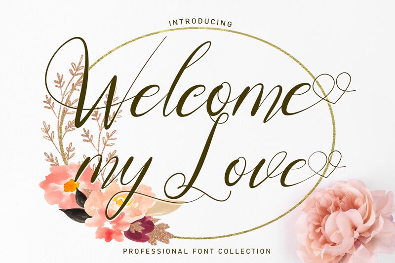 Welcome My Love Czcionka