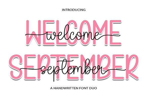 Welcome September الخط