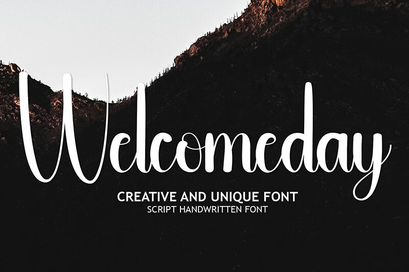 Welcomeday 字体