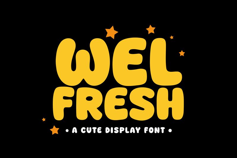 Welfresh Шрифт