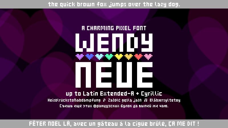 Wendy Neue Czcionka