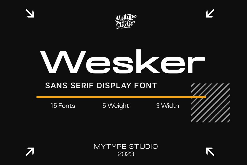 Wesker Schriftart