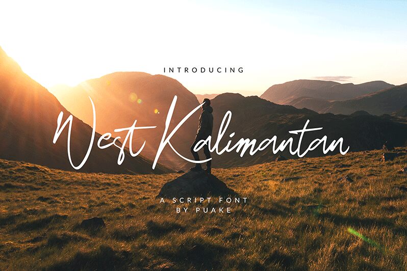 West Kalimantan Schriftart