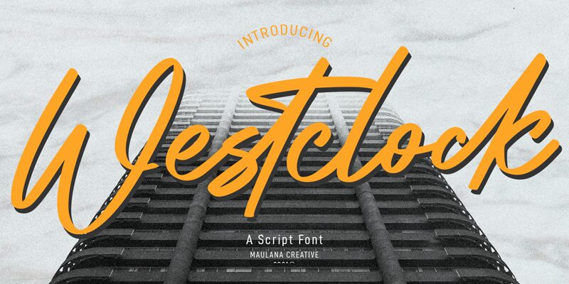Westclock Druh písma
