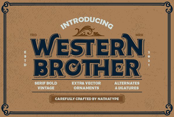 Western Brother Czcionka