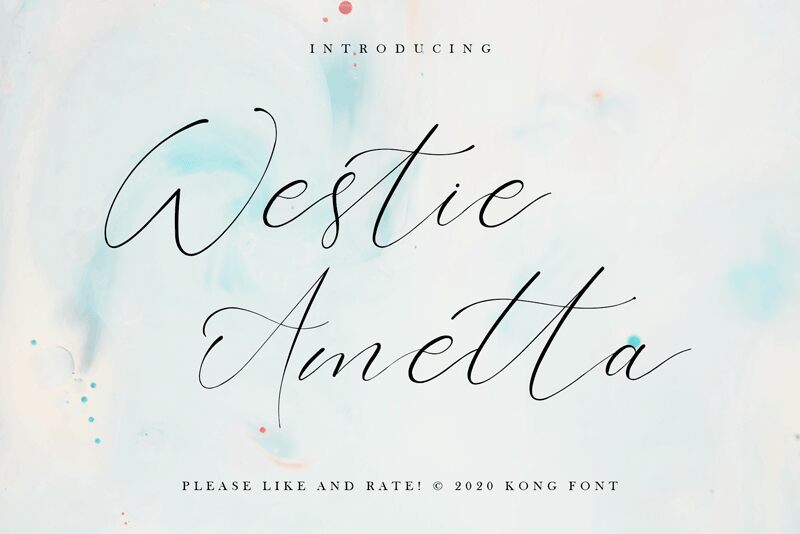 Westie Ametta Schriftart
