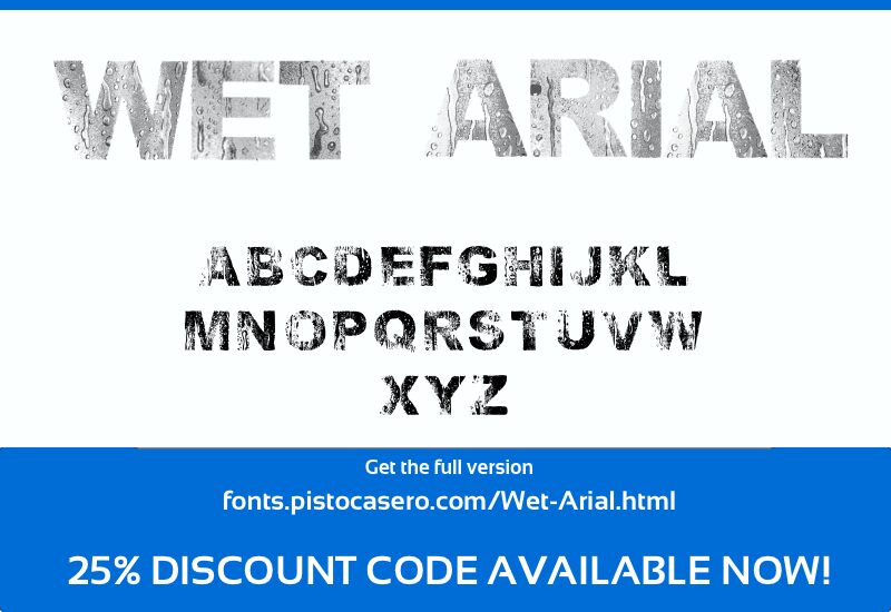 Wet Arial Czcionka