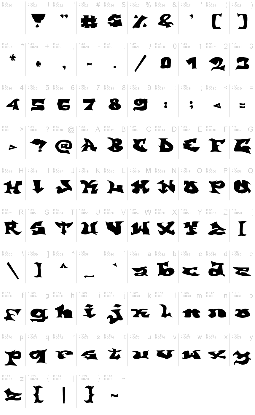 weird-font-fonts2u