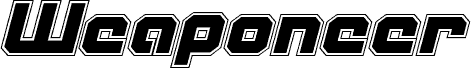 Preview of the Weaponeer Academy Italic font
