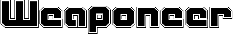 Preview of the Weaponeer Academy font