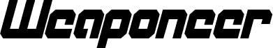 Weaponeer Condensed Italic