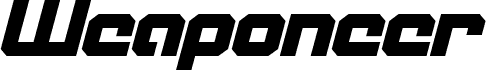 Weaponeer Italic