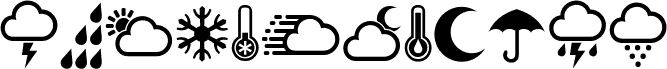 Weather Symbols Regular